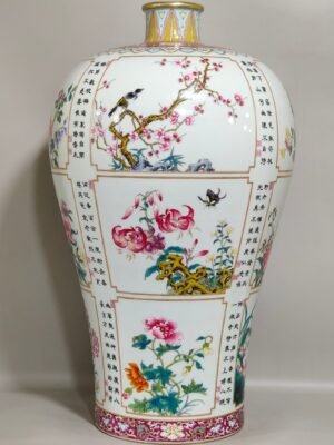 Qing Dynasty Yongzheng A poem inscribed by the Twelve Flower Gods
