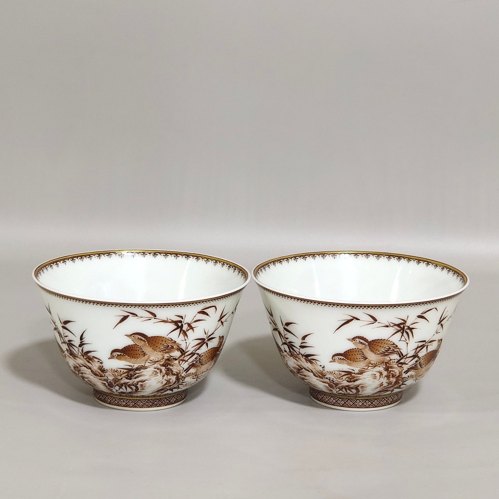 Qing Dynasty Yongzheng ink color long lasting peace cup
