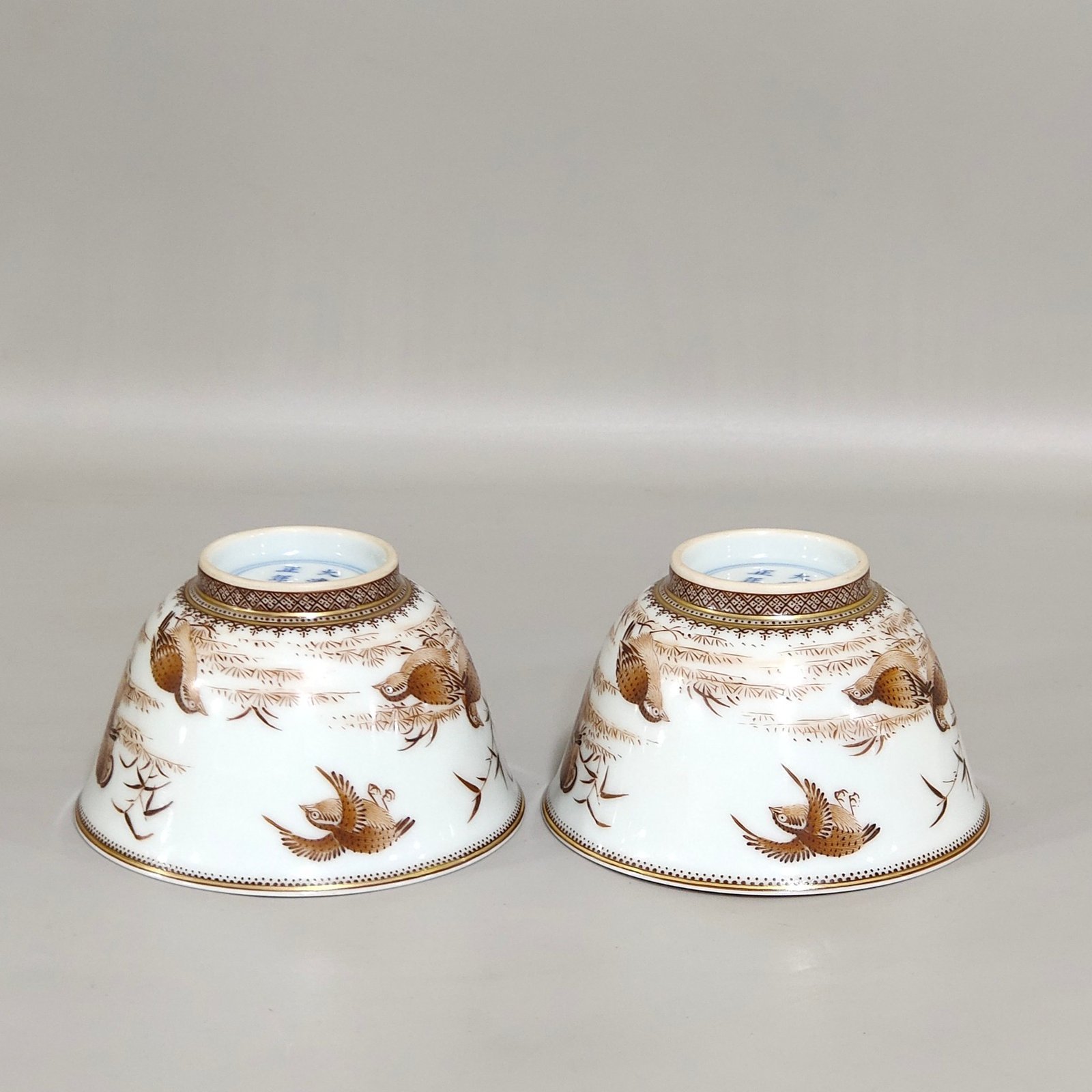 Qing Dynasty Yongzheng ink color long lasting peace cup