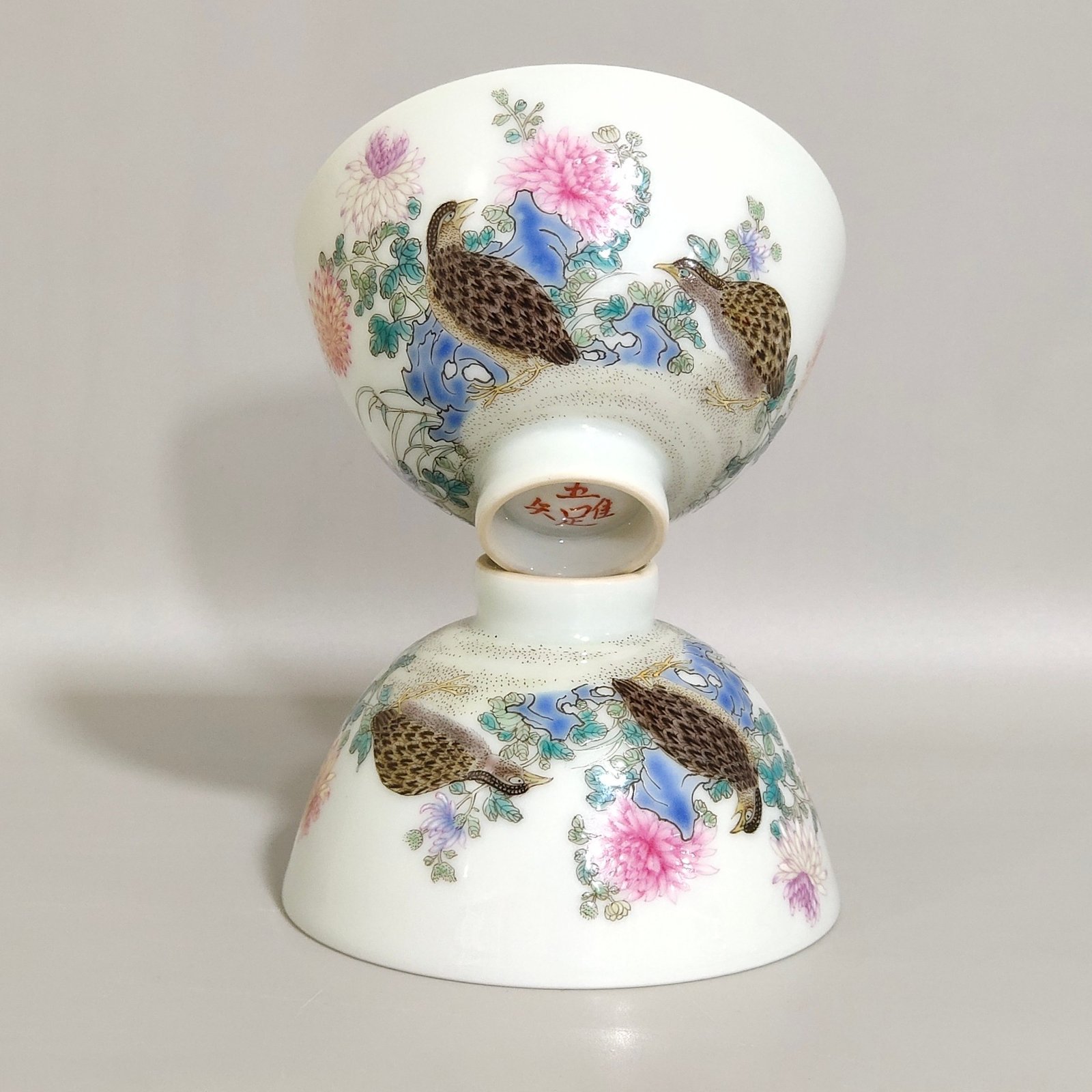 Qing Dynasty Yongzheng’s poem Chicken Heart Cup
