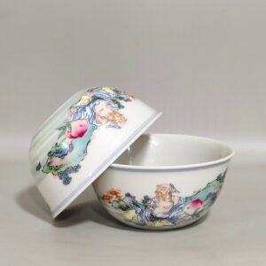 Qing Dynasty Yongzheng longevity star Fushan Shouhai cup