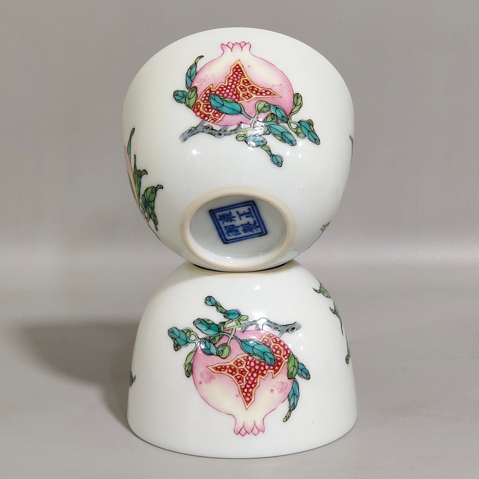 Qing Dynasty Yongzheng Famille Rose Sanduo cup