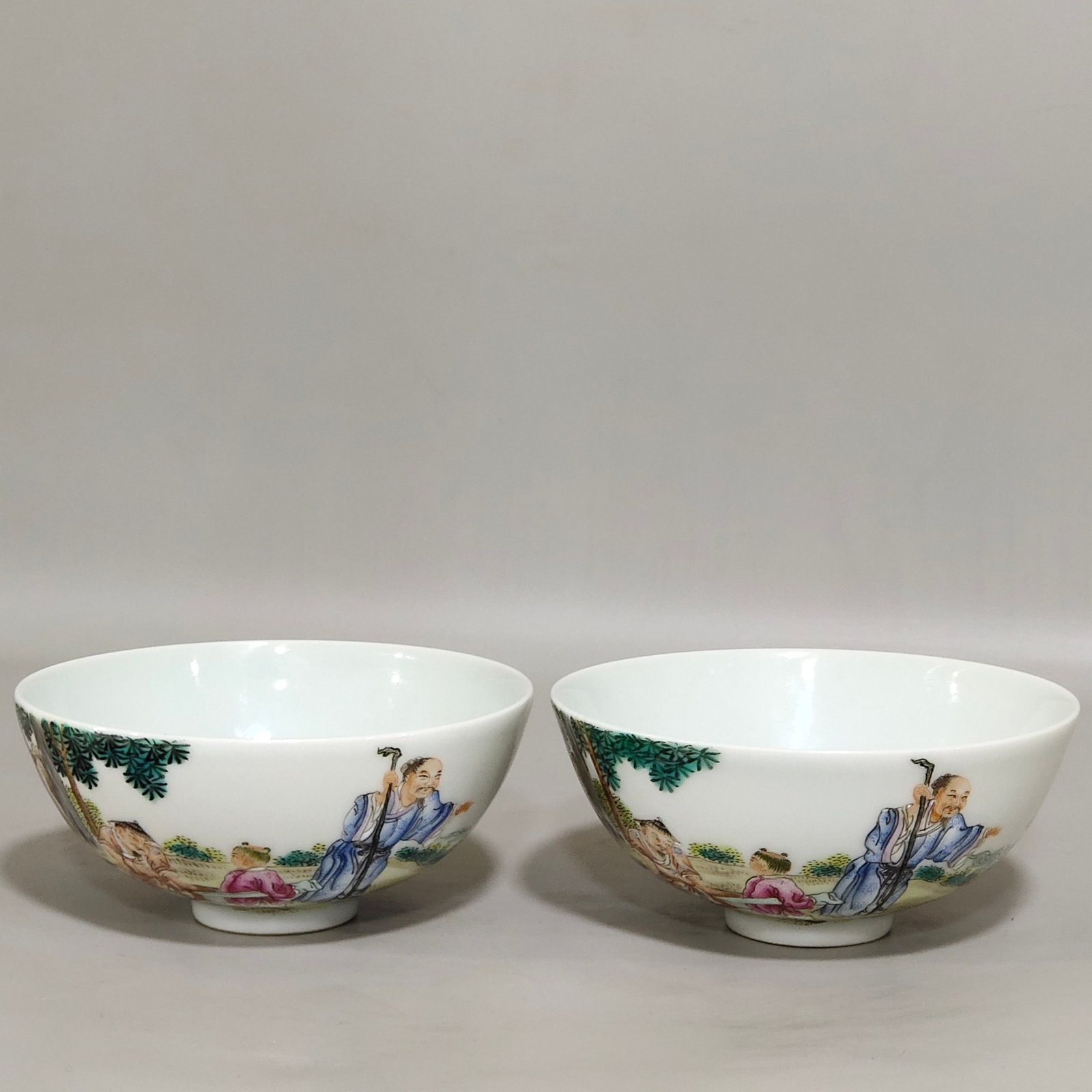 Qing Dynasty Yongzheng Imperial Character Story Cup