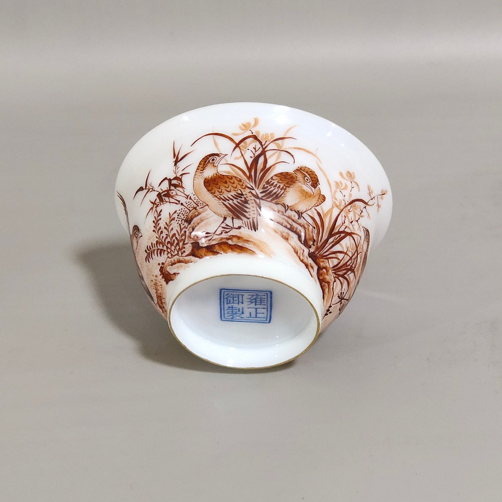 Qing Dynasty Yongzheng’s imperial ink color bamboo cup