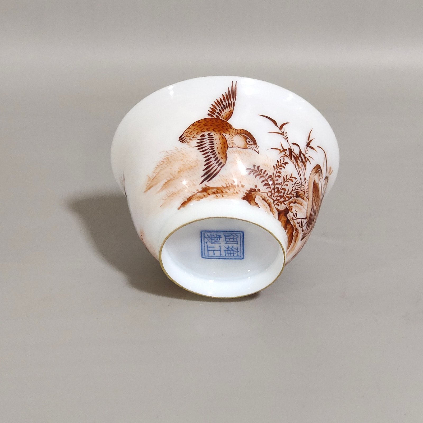 Qing Dynasty Yongzheng’s imperial ink color bamboo cup