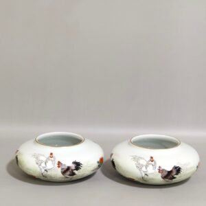 Qing Dynasty Yongzheng A great luck and fortune wash