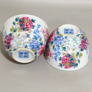 Qing Dynasty Yongzheng Famille Rose Flower cup