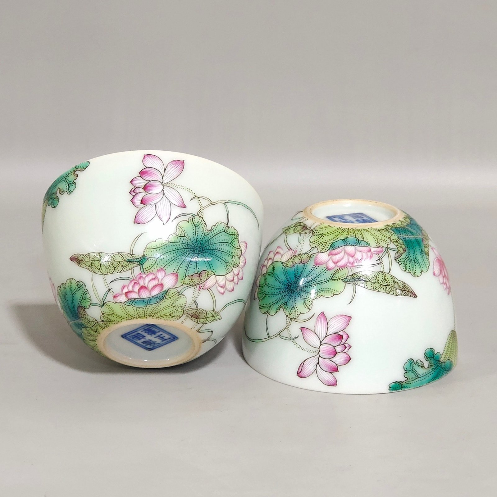 Qing Dynasty Yongzheng Famille Rose Lotus tea cup