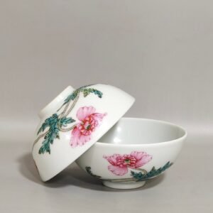 Qing Dynasty Yongzheng A poppy tea round bowl