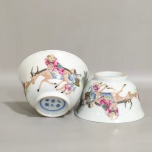 Qing Dynasty Yongzheng Royal Deer Immortal Cup