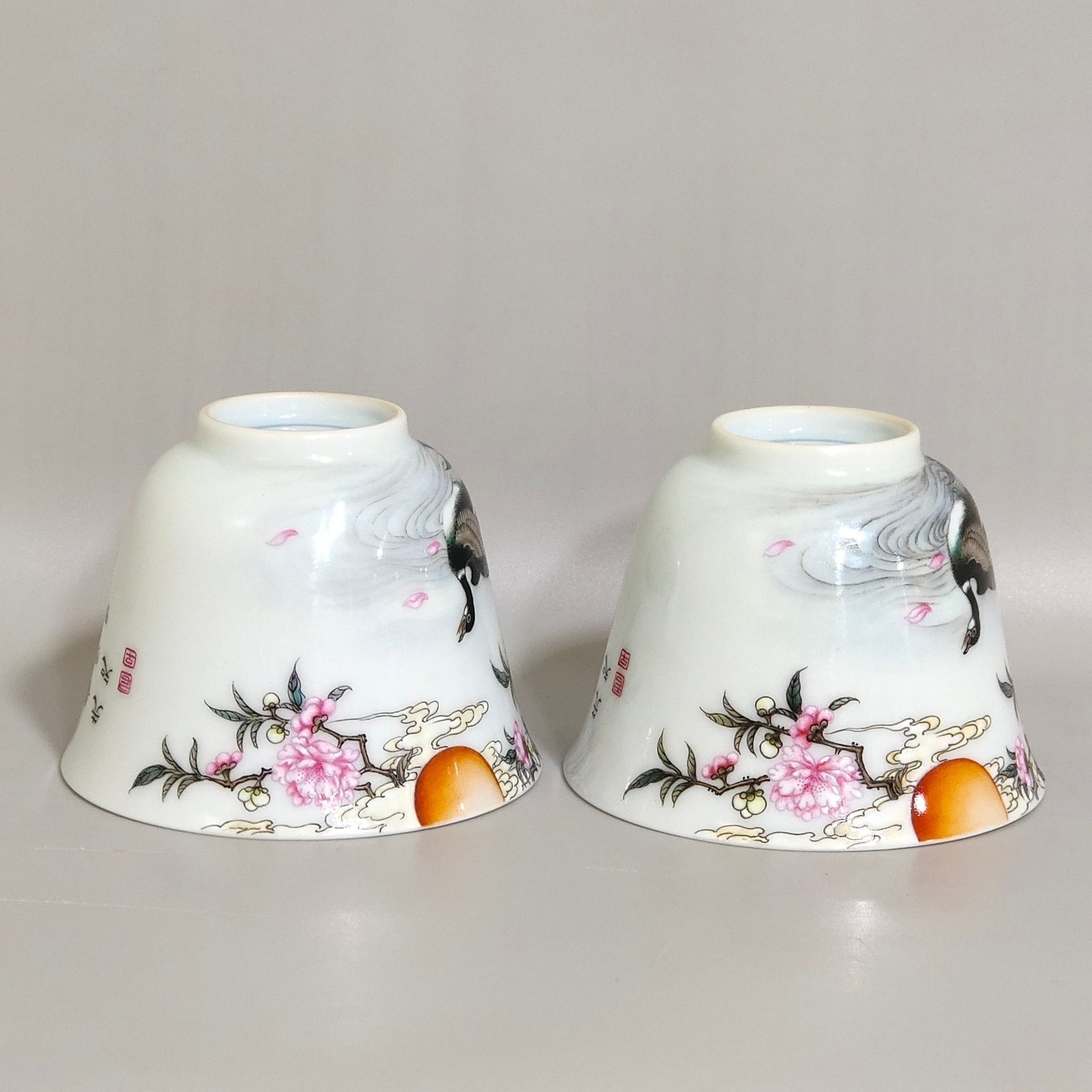 Qing Dynasty Yongzheng Spring River Plumbing Duck Prophet’s Poetry Cup