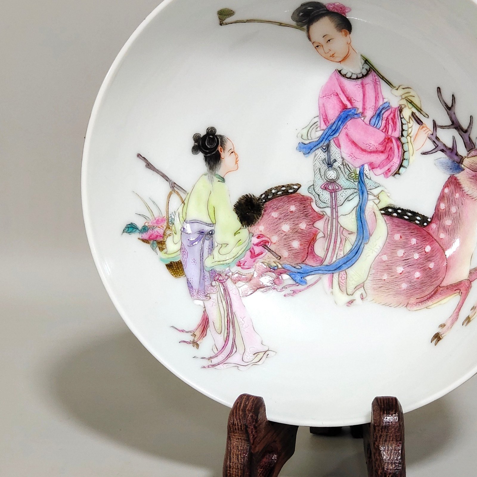 Qing Dynasty Yongzheng wood grain glazed mushroom and longevity bowl