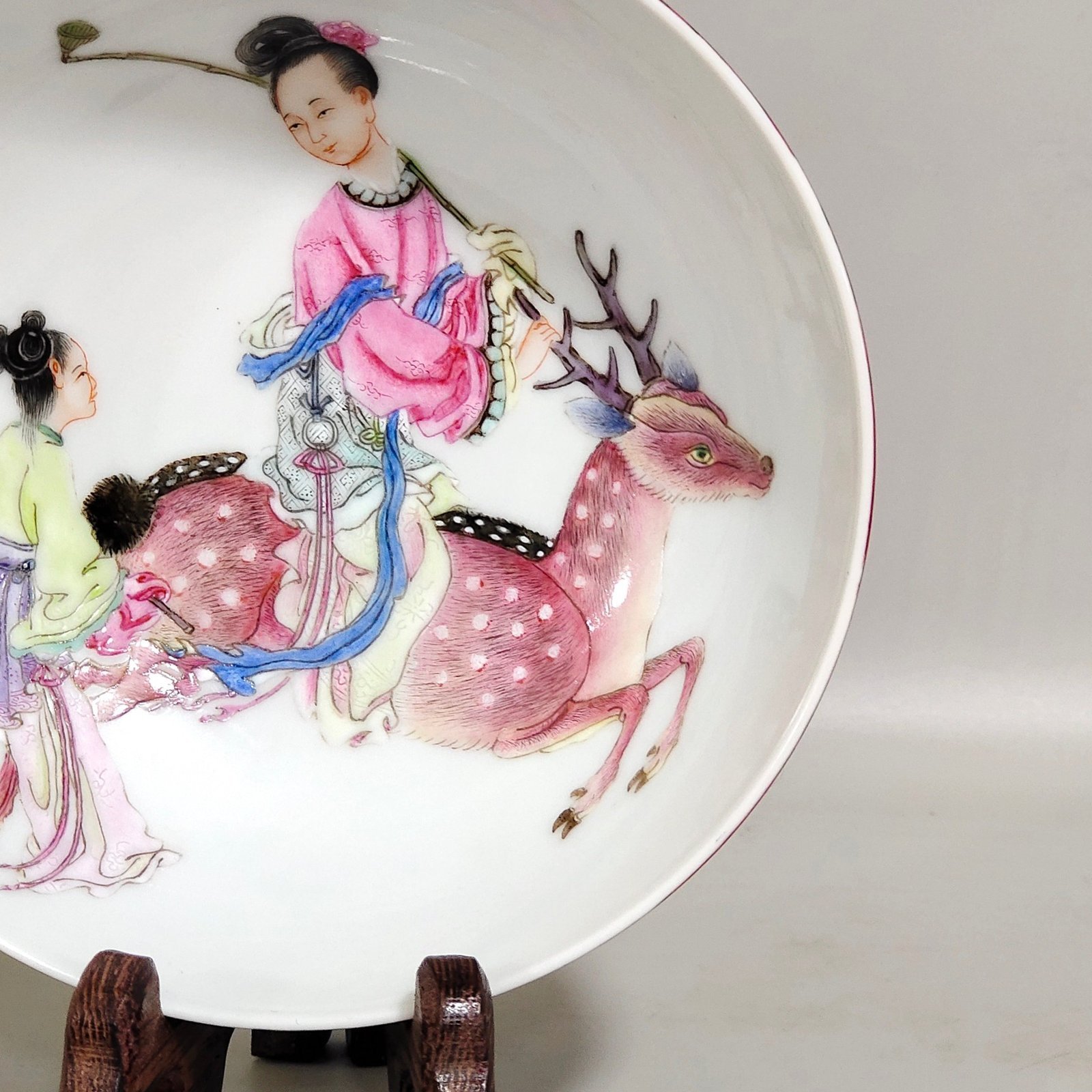 Qing Dynasty Yongzheng wood grain glazed mushroom and longevity bowl