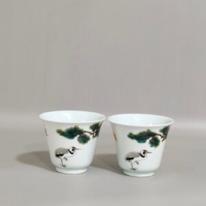 Qing Dynasty Yongzheng Songhe Yannian Wufu Cup
