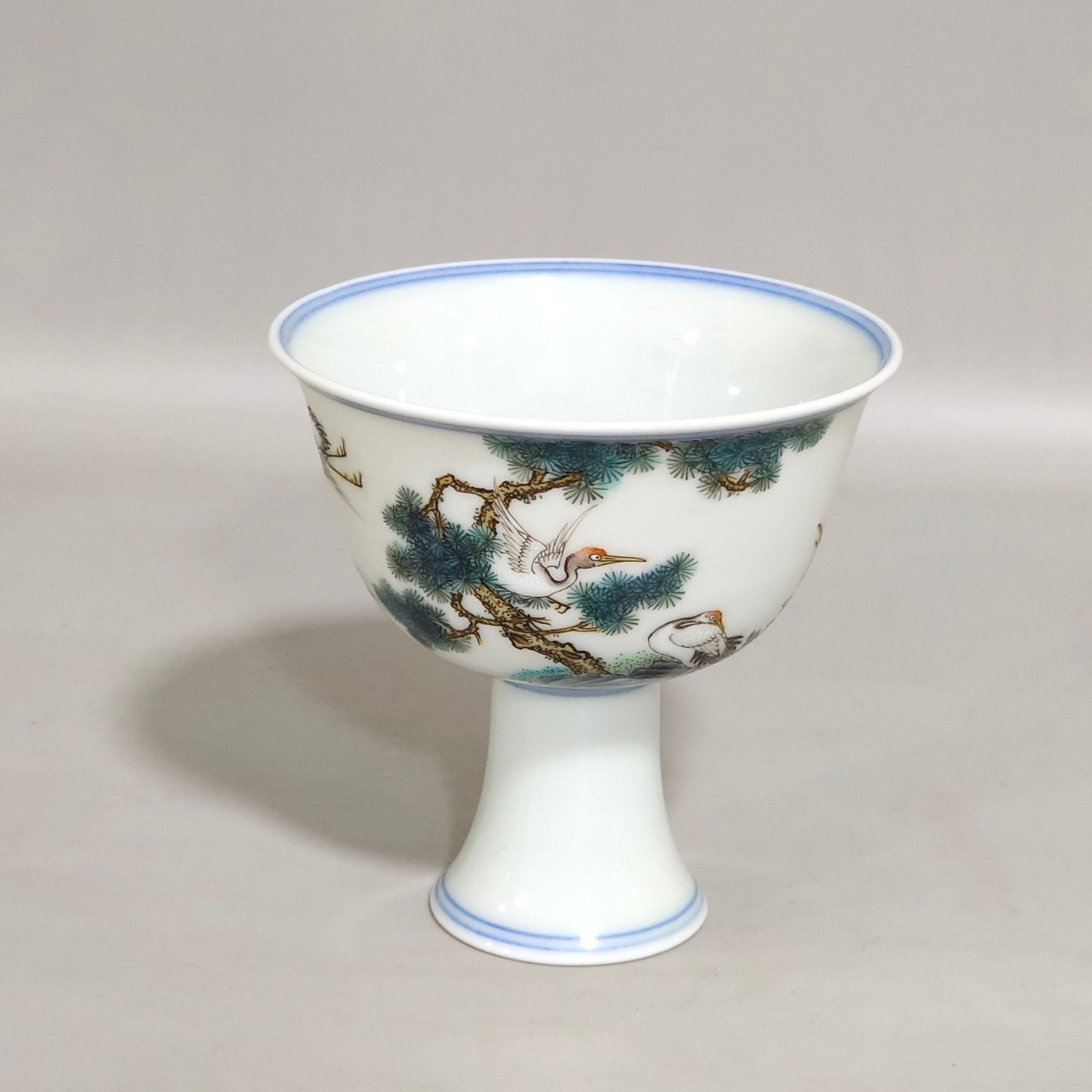 Qing Dynasty Yongzheng Songhe Yearlong Goblet