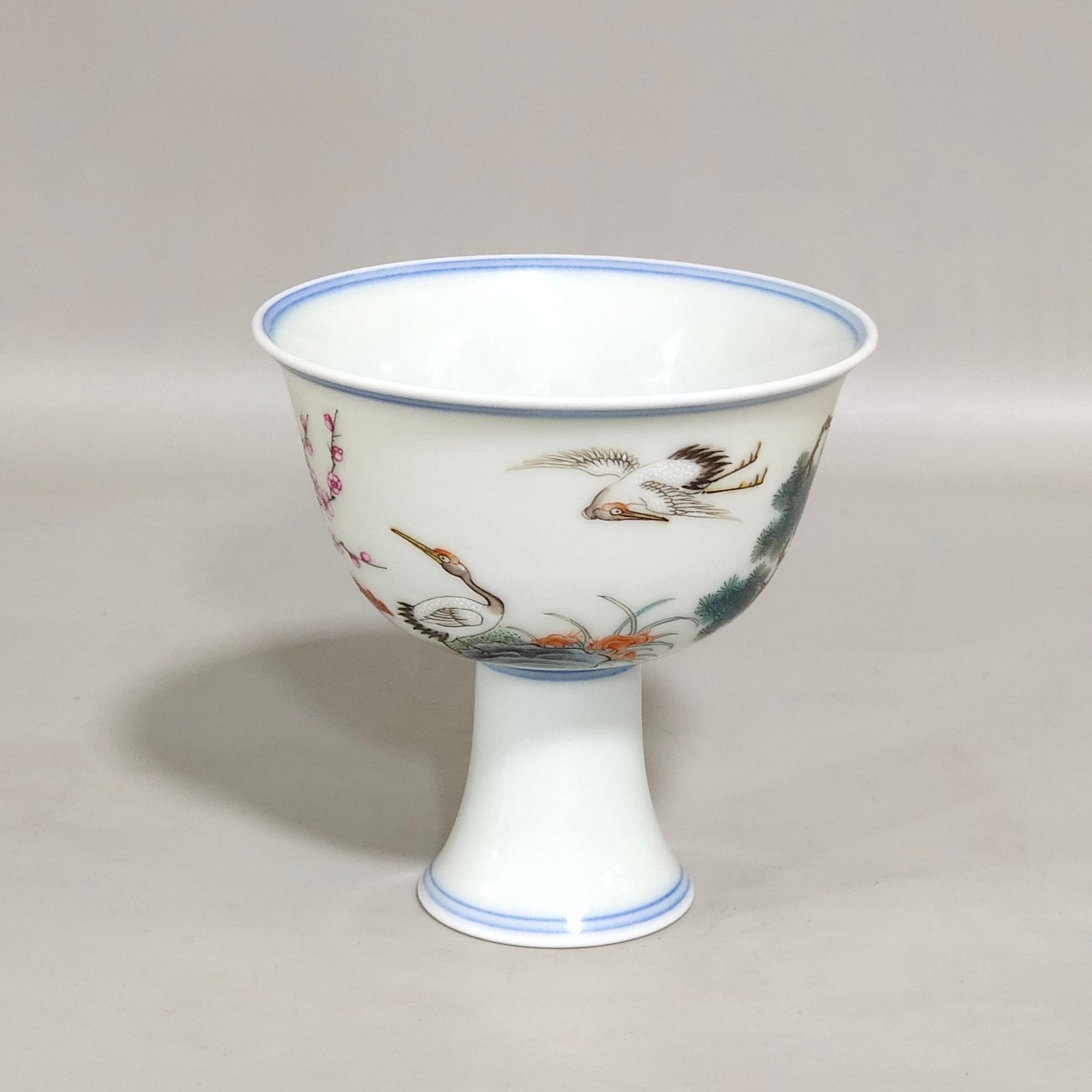 Qing Dynasty Yongzheng Songhe Yearlong Goblet