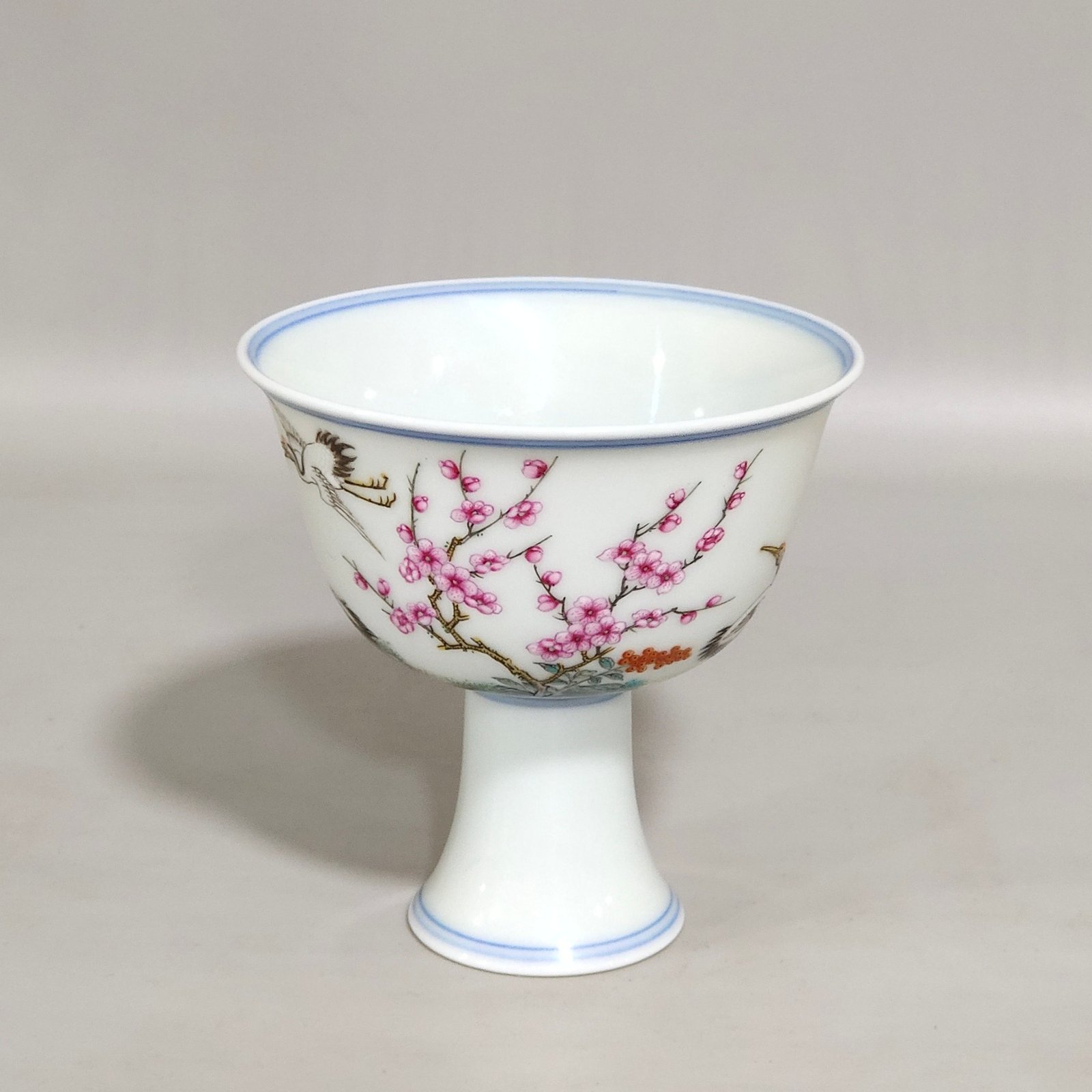 Qing Dynasty Yongzheng Songhe Yearlong Goblet