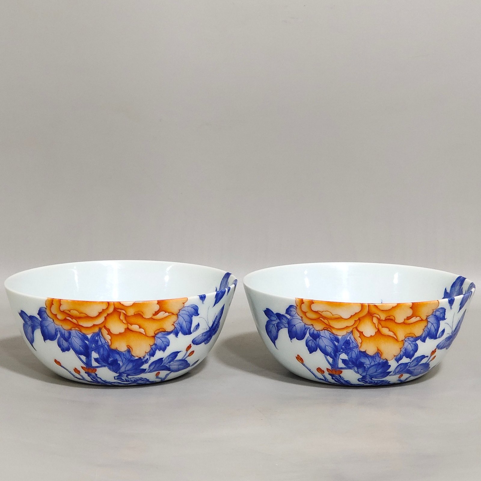 Qing Dynasty Yongzheng Peony Flower Wall Cup