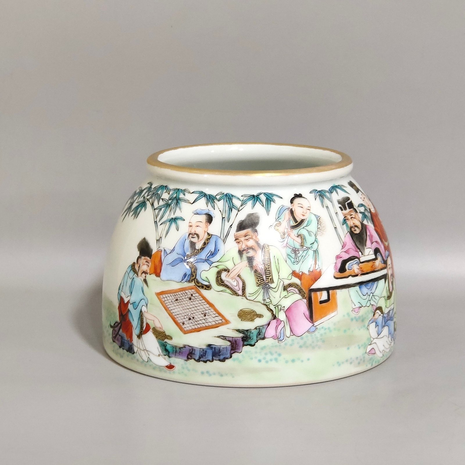 Qing Dynasty Yongzheng The Seven Sages of the Bamboo Forest washer