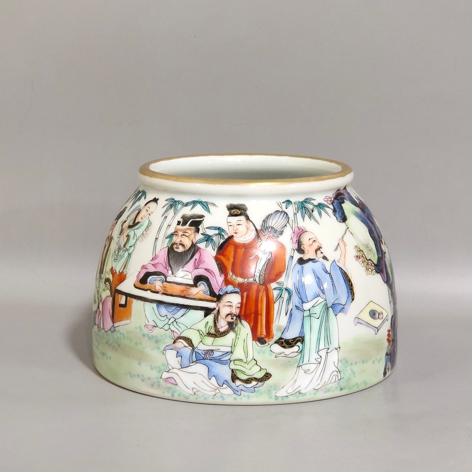 Qing Dynasty Yongzheng The Seven Sages of the Bamboo Forest washer