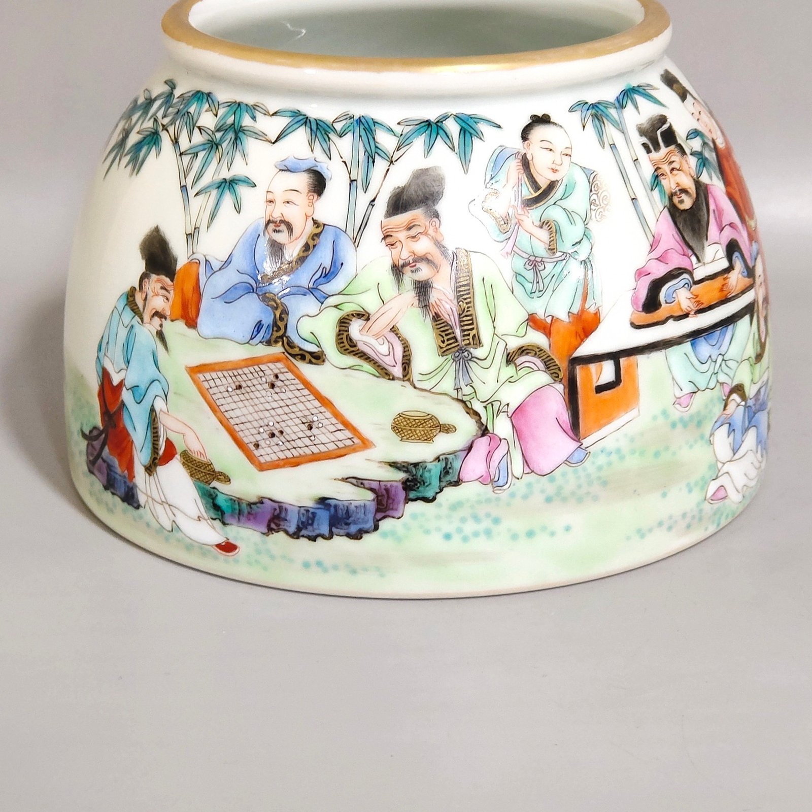 Qing Dynasty Yongzheng The Seven Sages of the Bamboo Forest washer