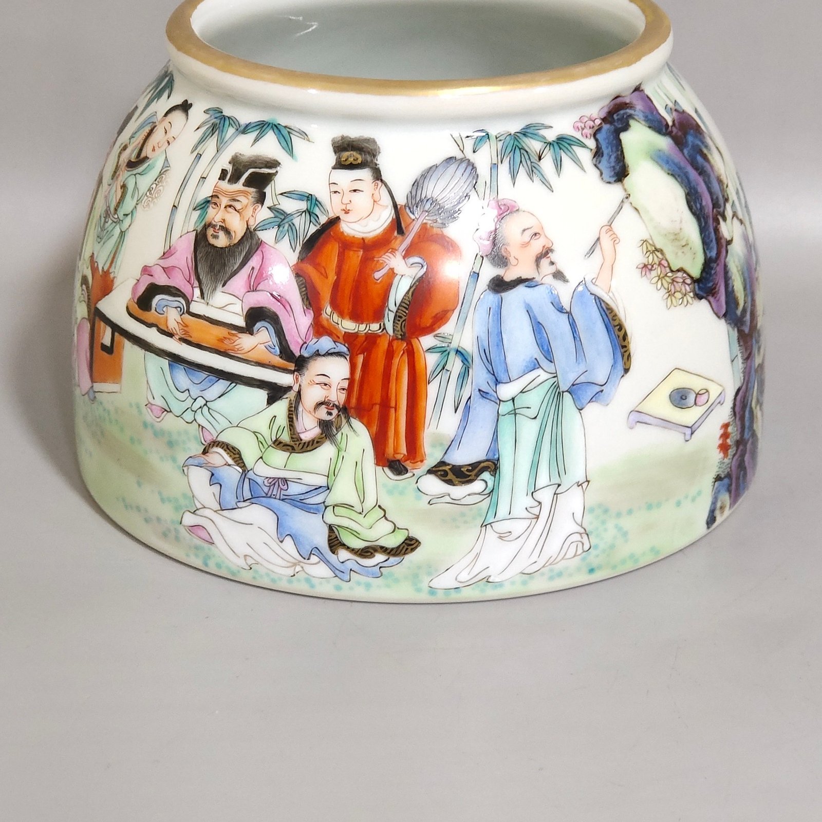 Qing Dynasty Yongzheng The Seven Sages of the Bamboo Forest washer
