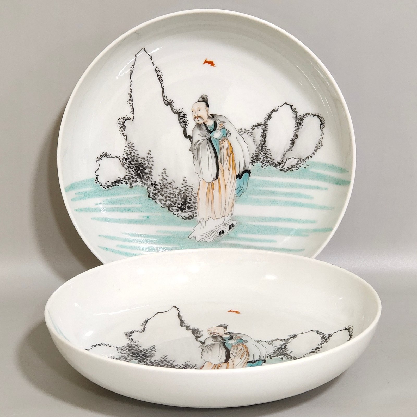 Qing Dynasty Yongzheng famille rose painting plate