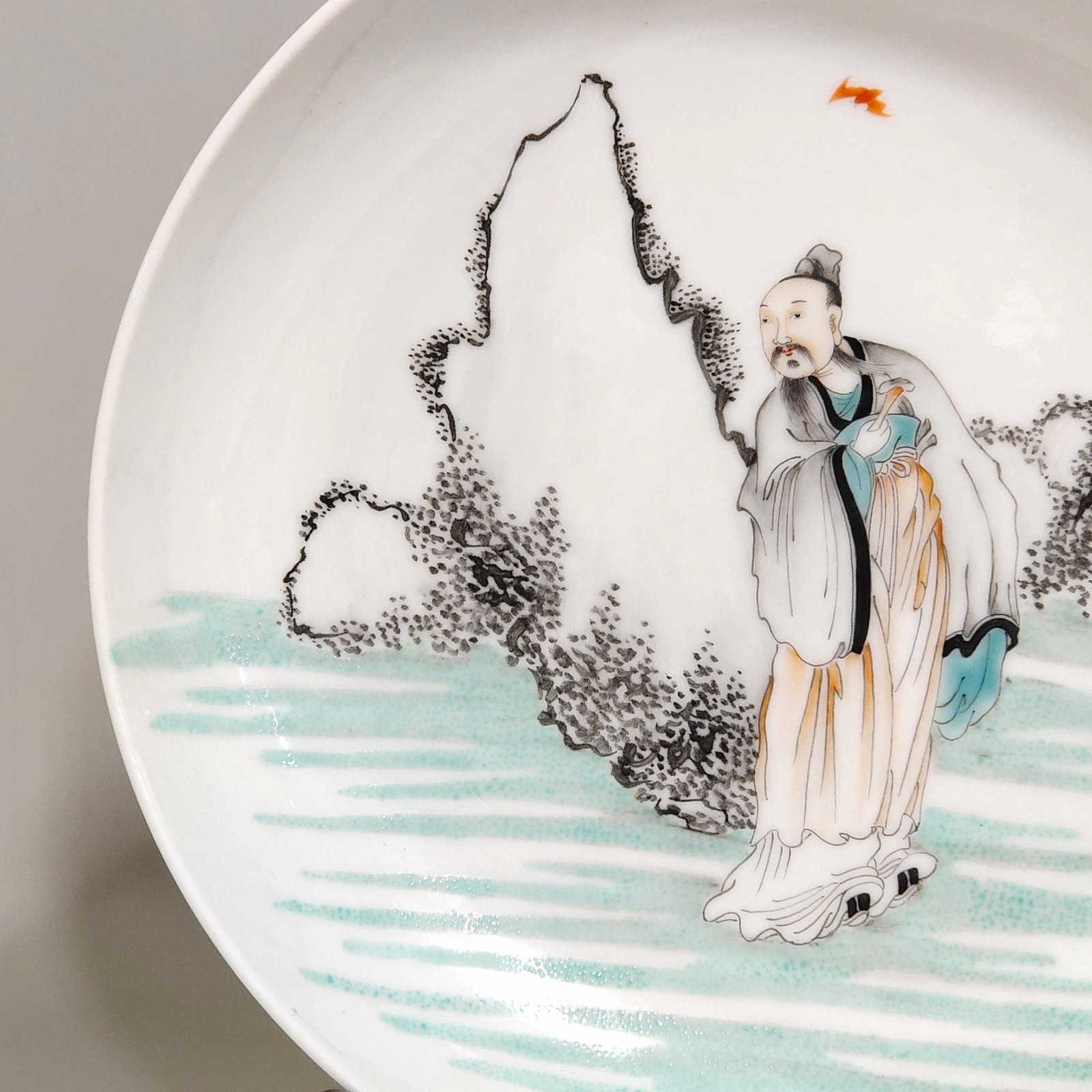 Qing Dynasty Yongzheng famille rose painting plate