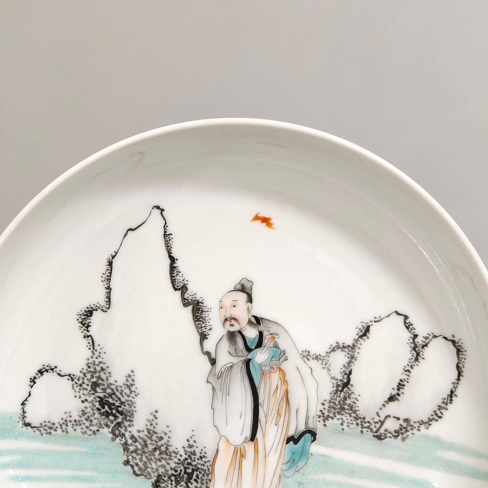 Qing Dynasty Yongzheng famille rose painting plate