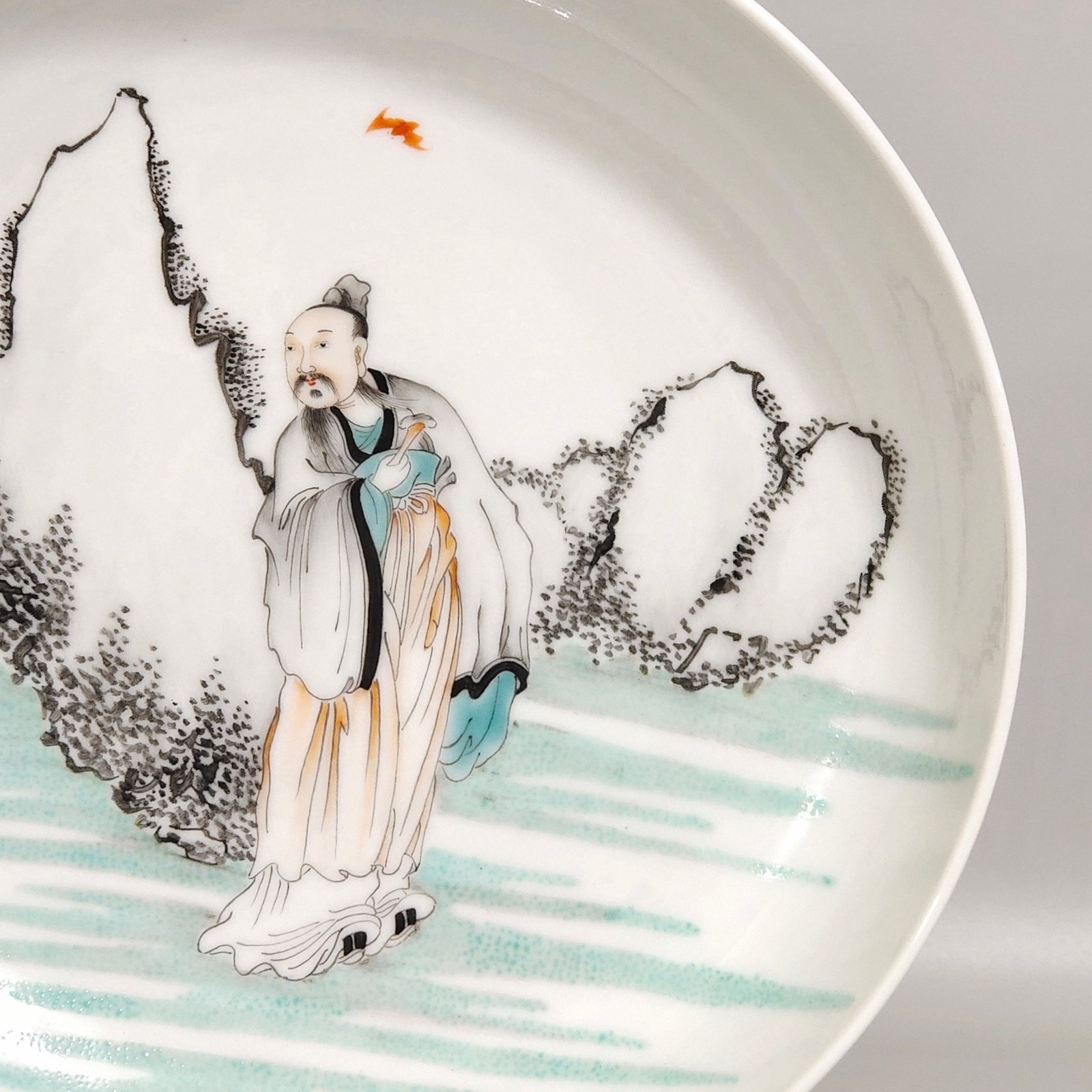 Qing Dynasty Yongzheng famille rose painting plate