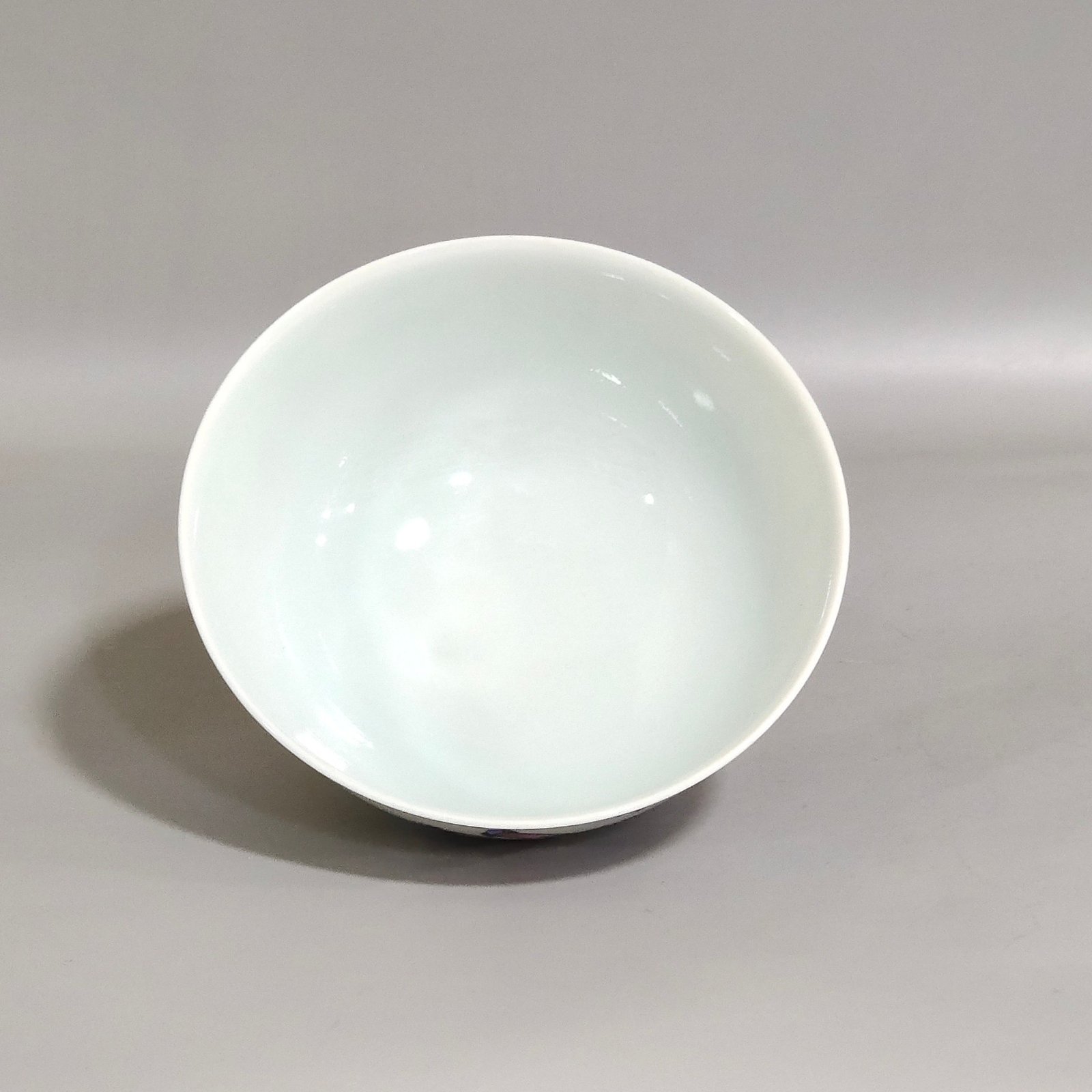 Qing Dynasty Yongzheng green bamboo bird poem cup