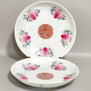 Qing Dynasty Yongzheng Falling Flowers and Flowing Waters full of happiness and longevity