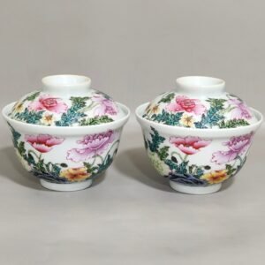 Qing Dynasty Yongzheng famille rose porcelain poppy bowl