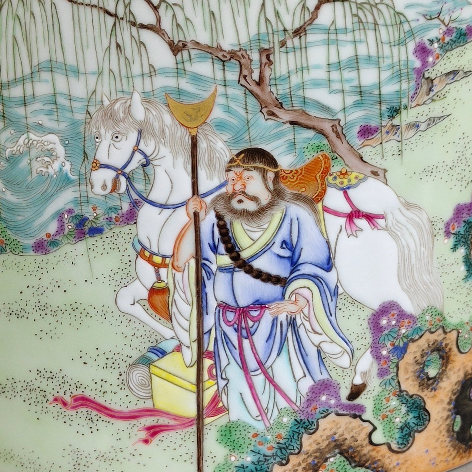 Qing Dynasty Yongzheng Journey to the West: Sun Wukong’s Battle with Pansi Cave Pen Holder