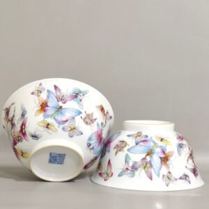 Qing Dynasty Yongzheng Daoguang Hundred Butterfly Bowl