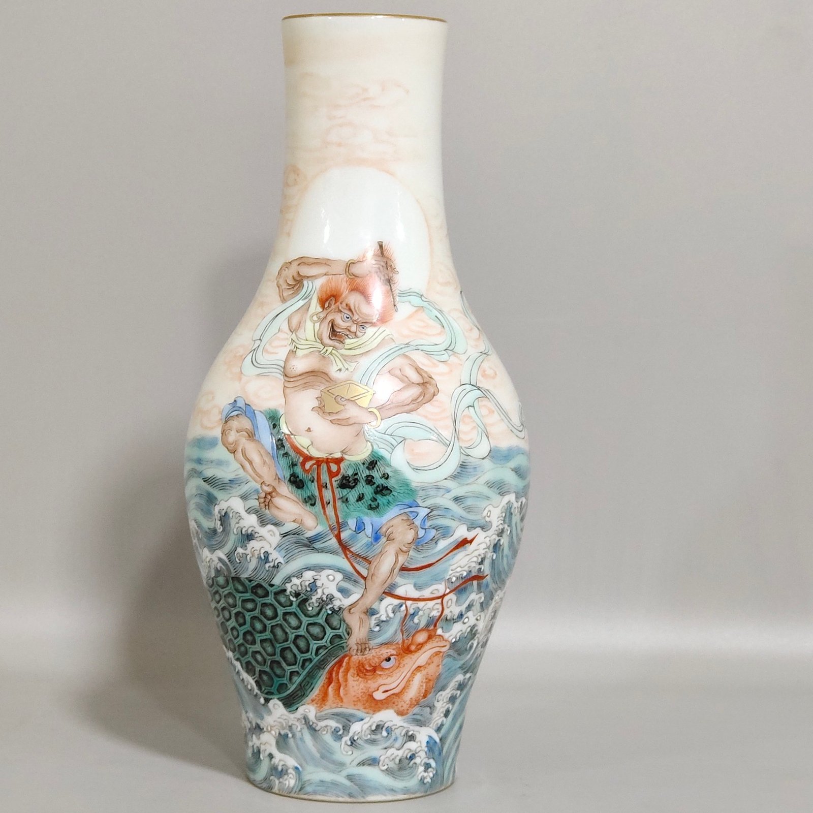 Qing Dynasty Yongzheng Kuixing doudou olive bottle