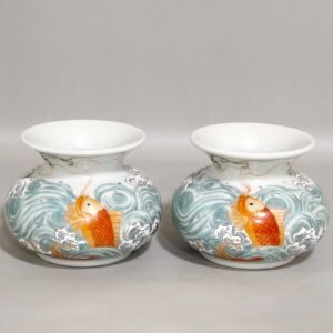 Qing Dynasty Yongzheng Carp Jumping Dragon Gate Water Bowl