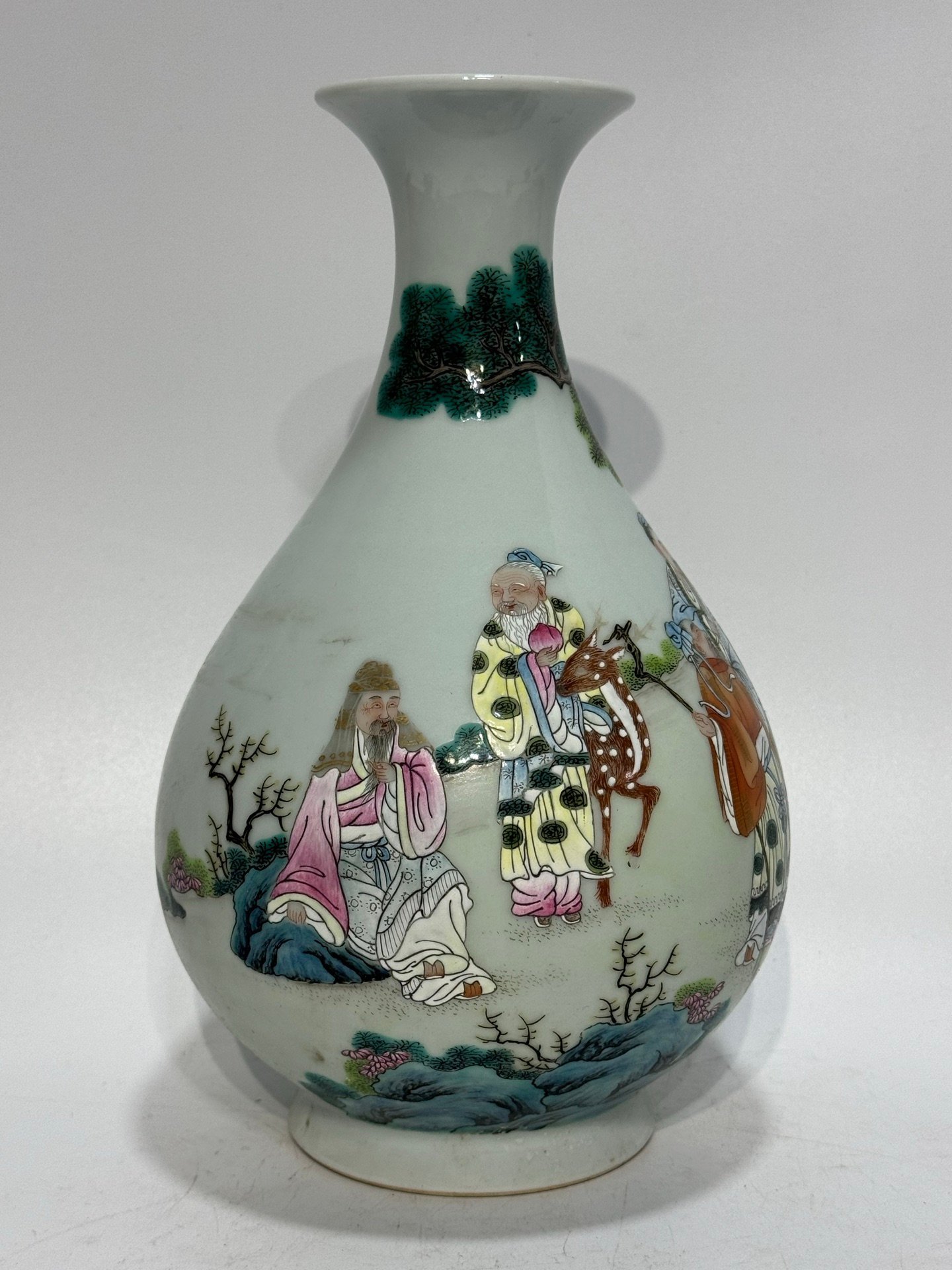 Qing Dynasty Jiaqing pastel character story Jade Huchun