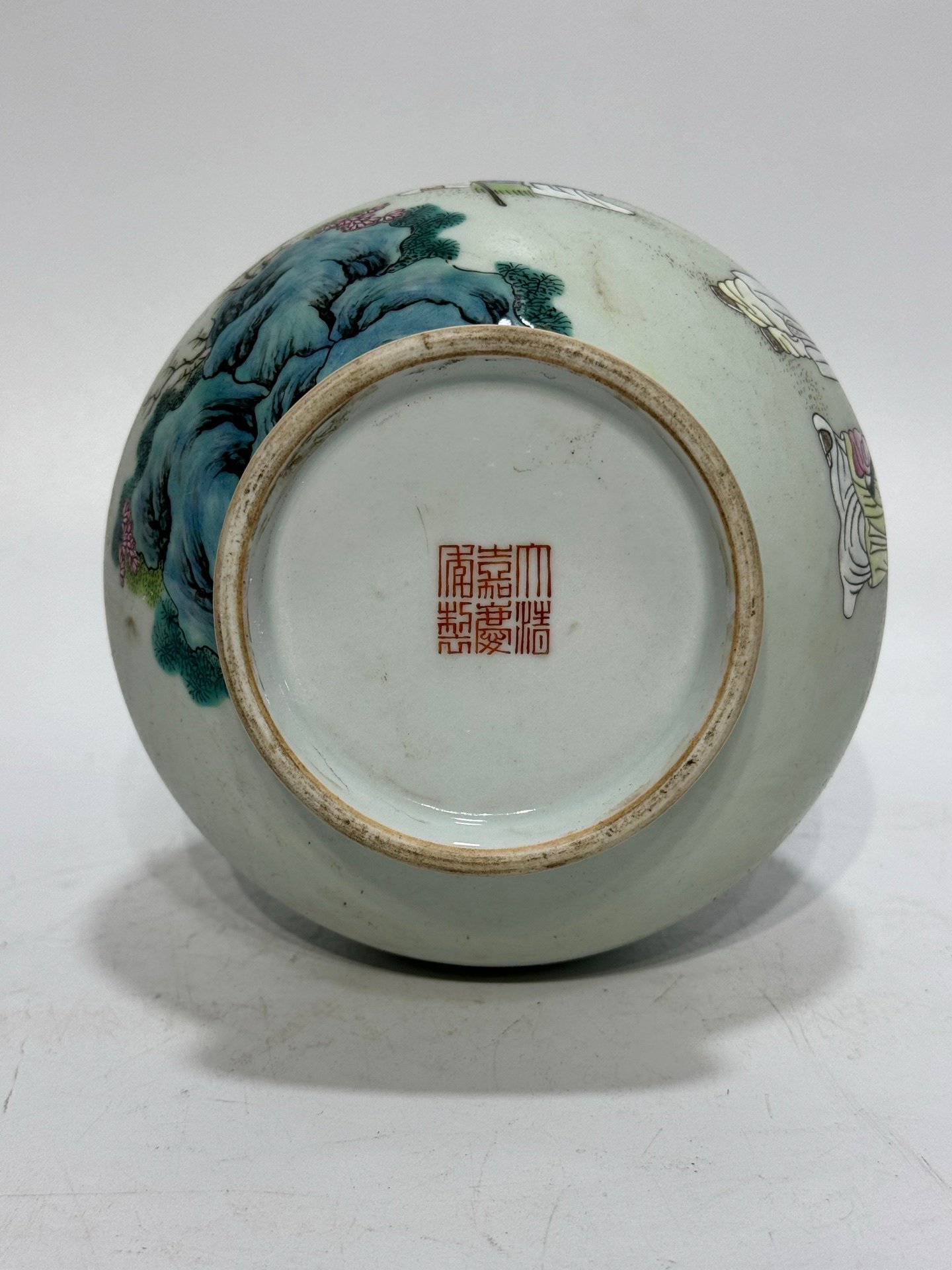 Qing Dynasty Jiaqing pastel character story Jade Huchun