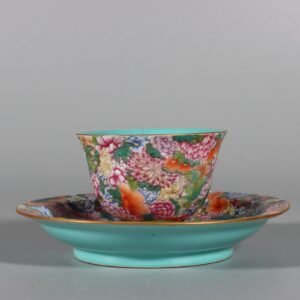 Qing Dynasty Yongzheng famille rose porcelain cup