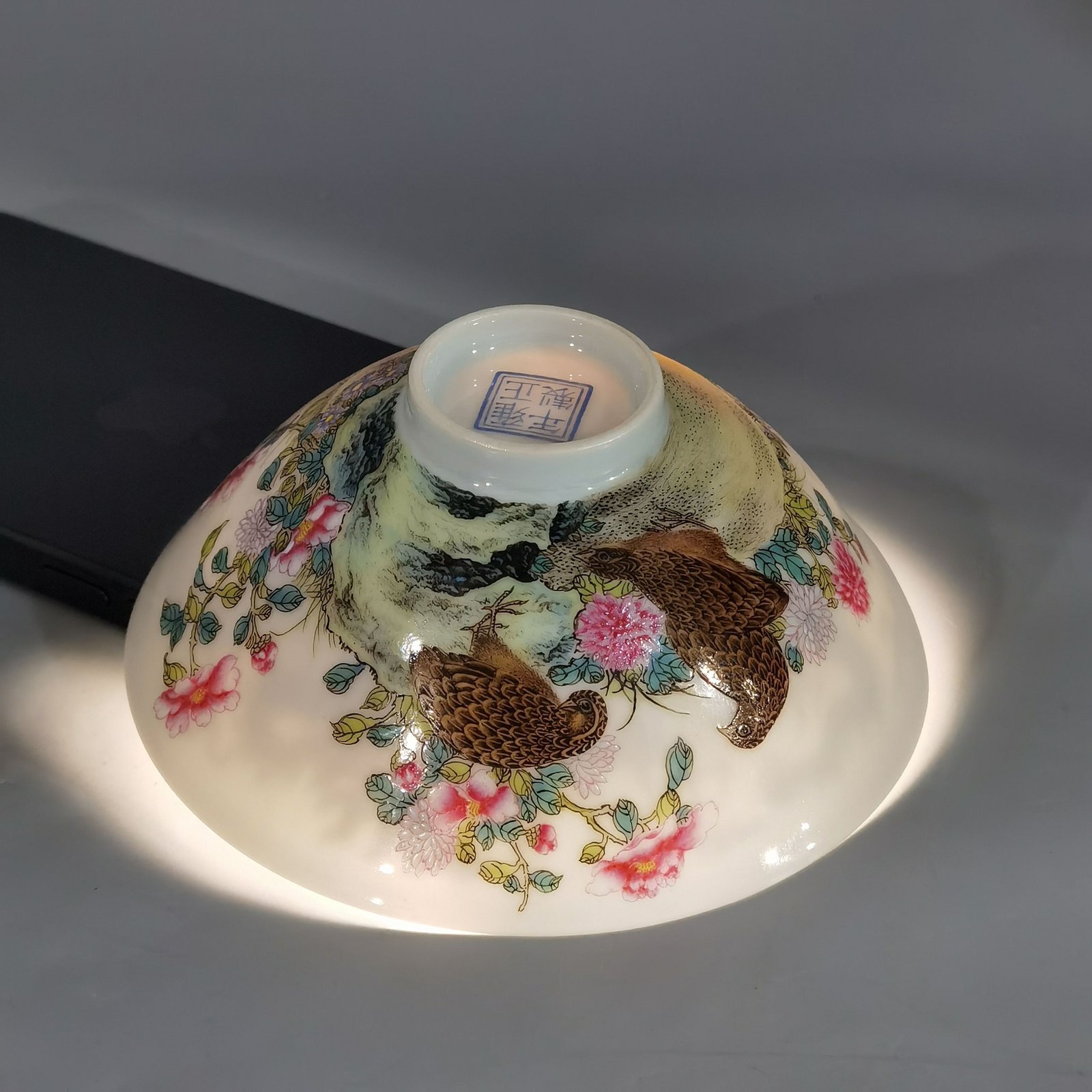 Qing Dynasty Yongzheng Enamel Anjule Concealed Dragon Pattern Concealed Cup