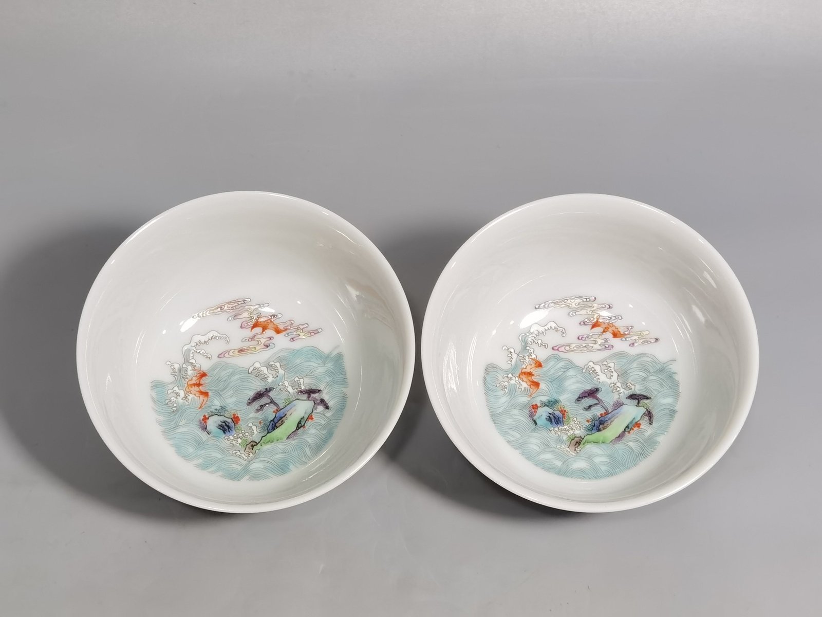 Qing Dynasty Yongzheng a pastel Dongfang Shuo stealing peach lying cup