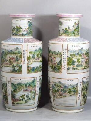 Qing Dynasty Yongzheng a famille rose vase