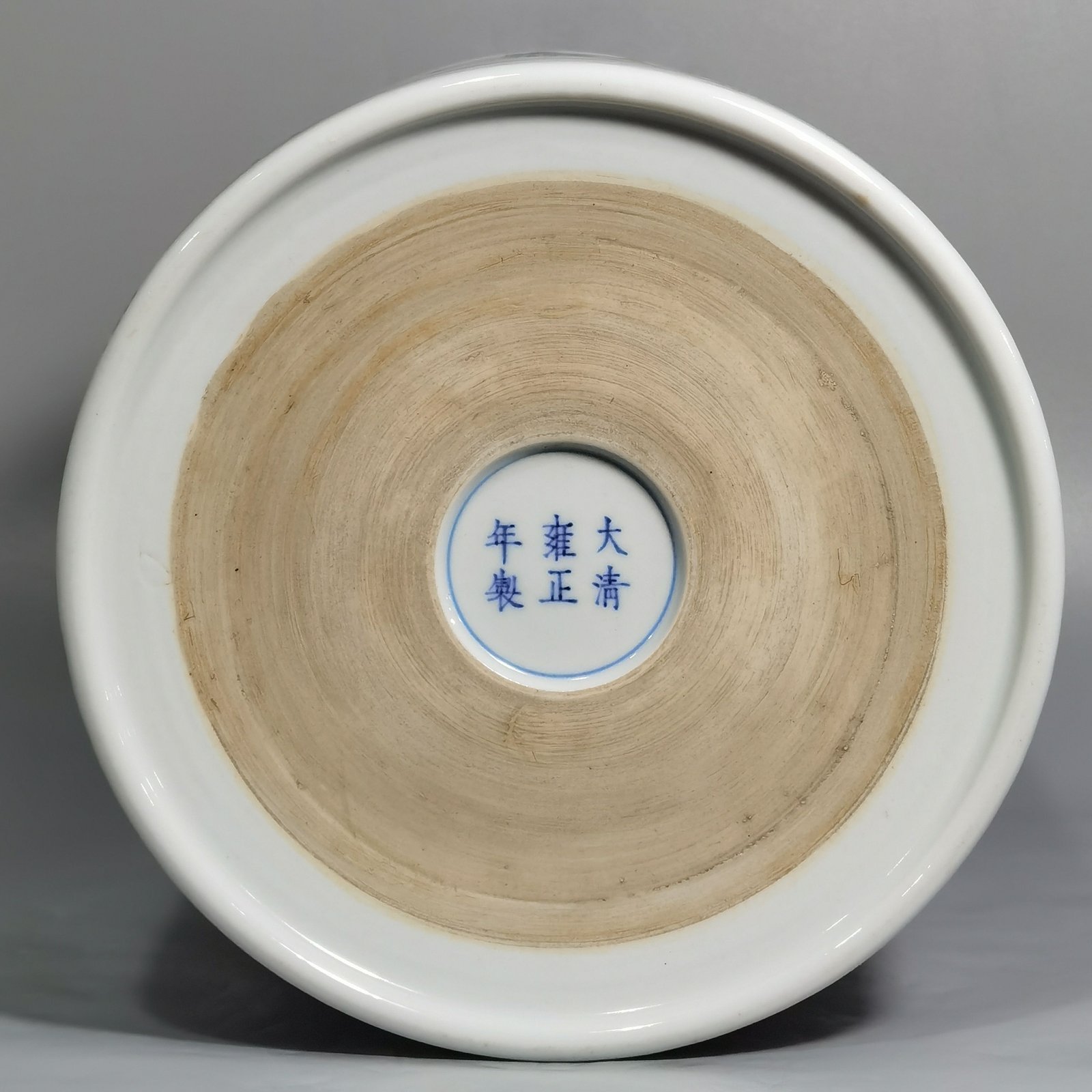 Qing Dynasty Yongzheng a pastel painting of a fruit-throwing cart pen