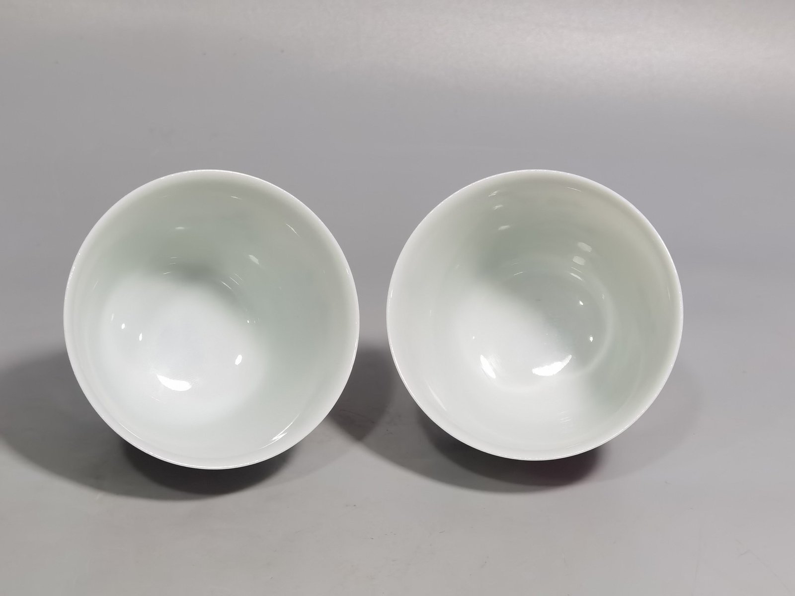 Qing Dynasty Yongzheng A pair of pastel flower and bird cups