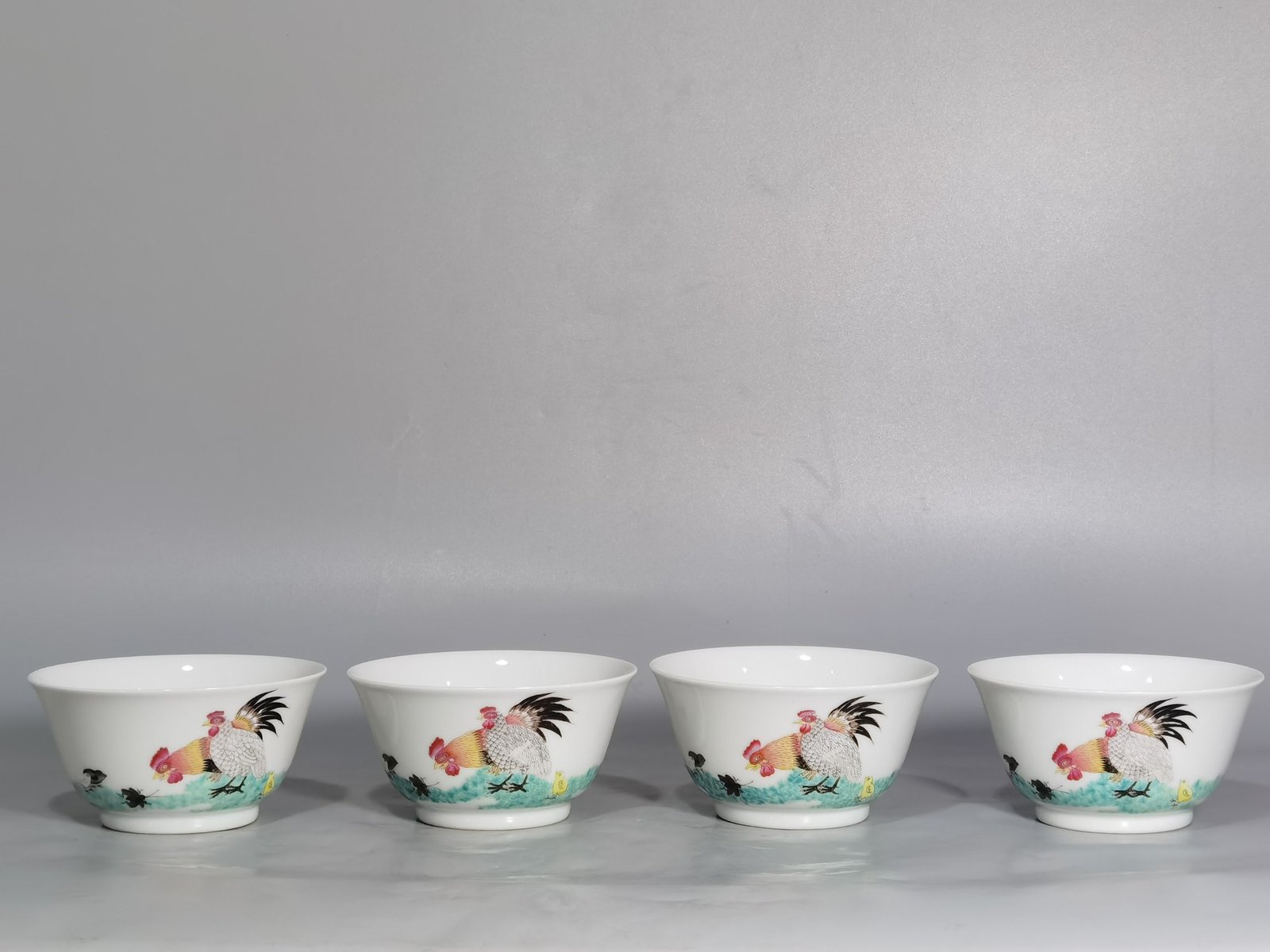 Qing Dynasty Yongzheng famille rose chicken cup