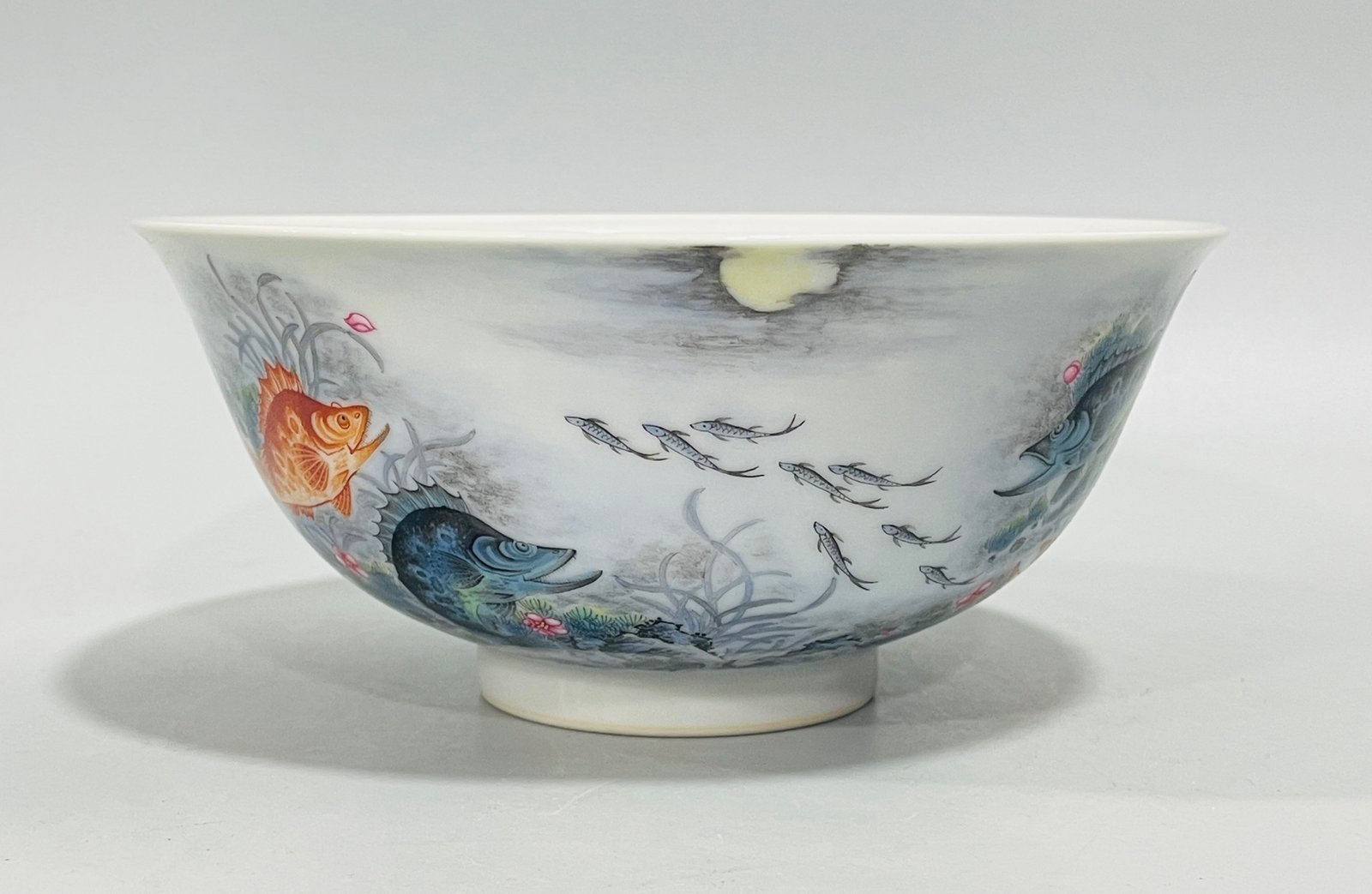 Qing Dynasty Yongzheng enamel fish bowl