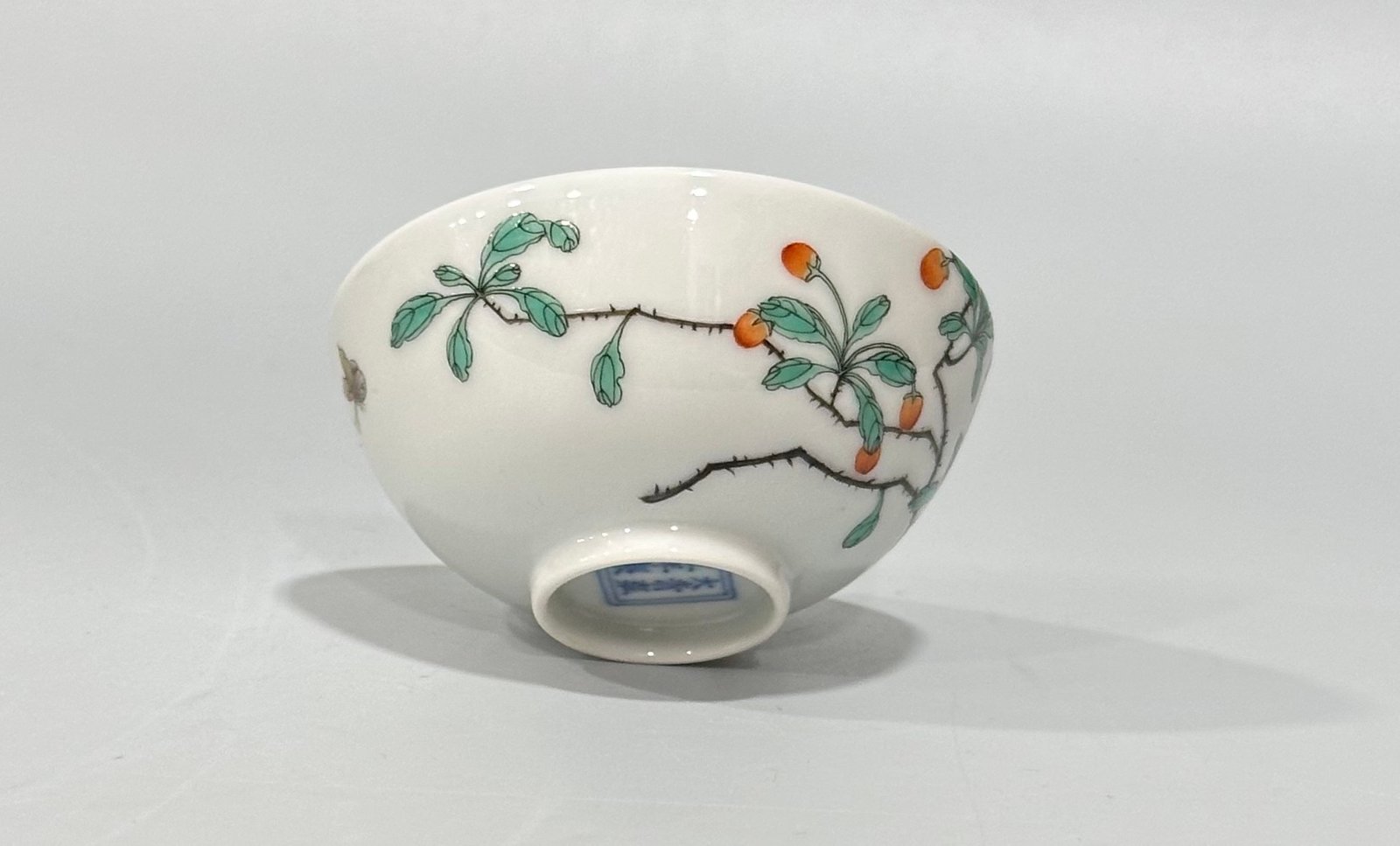 Qing Dynasty Yongzheng Enamel flower and bird cup