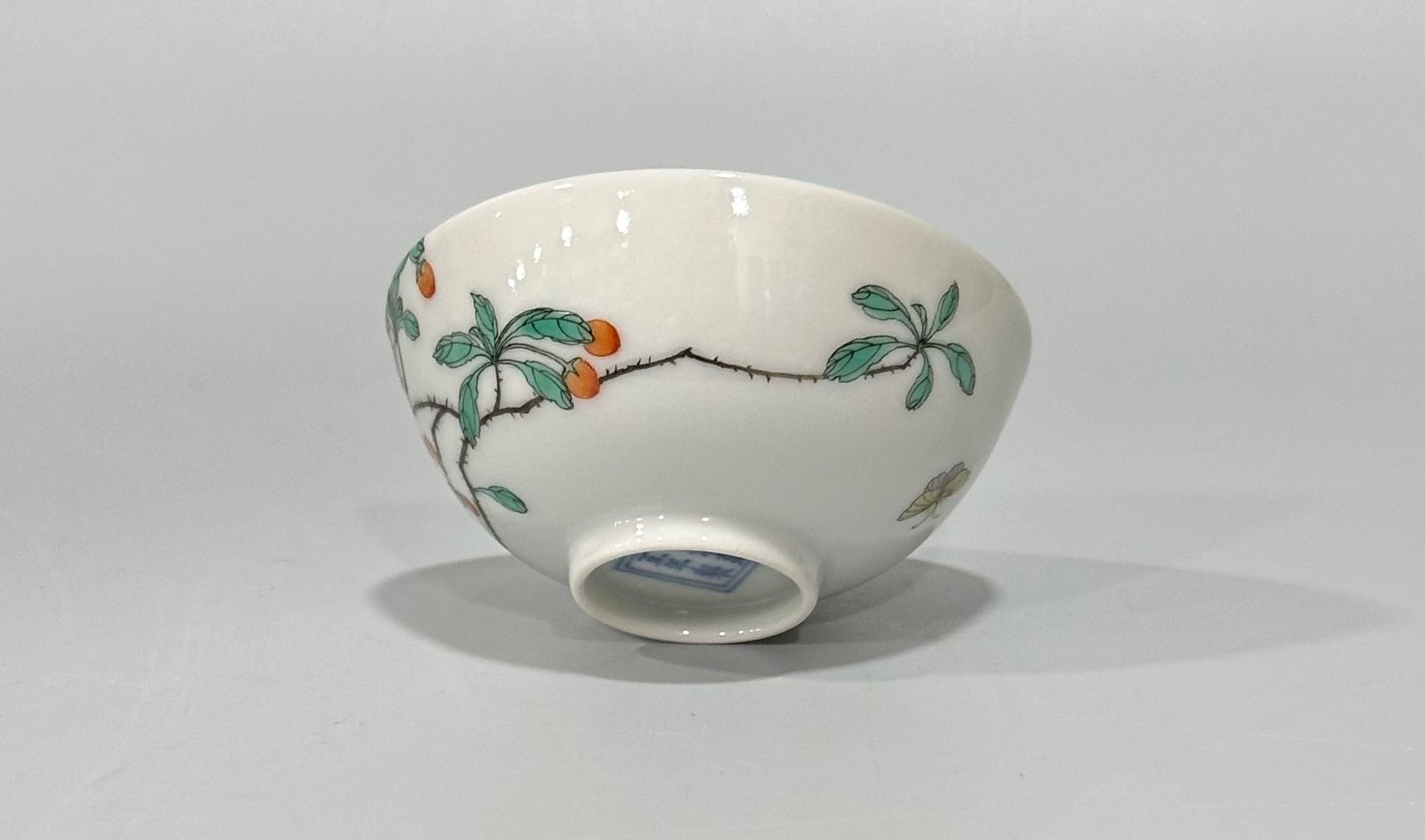 Qing Dynasty Yongzheng Enamel flower and bird cup