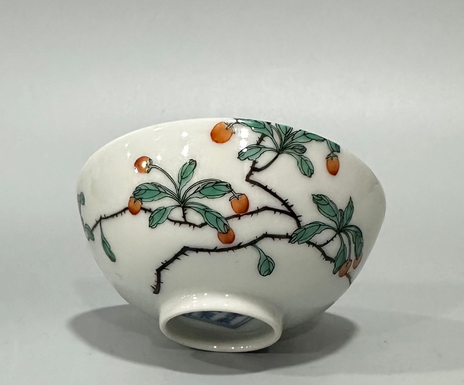 Qing Dynasty Yongzheng Enamel flower and bird cup